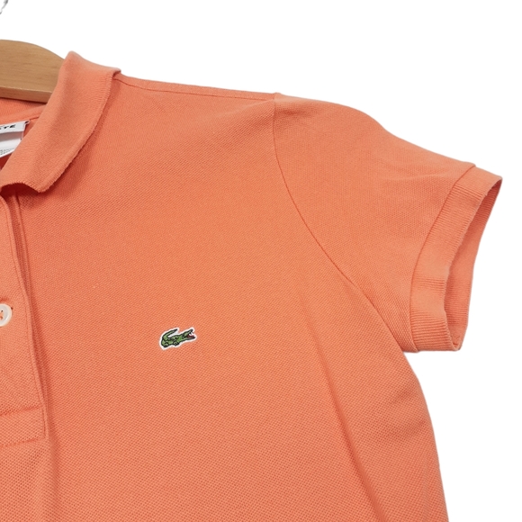 Lacoste Orange Polo Shirt Size 38 - Picture 2 of 6